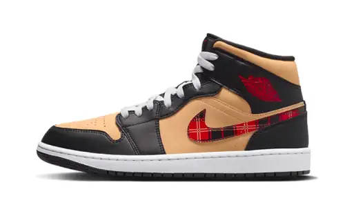 Air Jordan 1 Mid SE Tartan Swoosh E02144