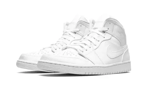 Air Jordan 1 Mid Triple White (2020)