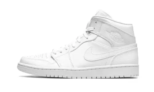 Air Jordan 1 Mid Triple White (2020)