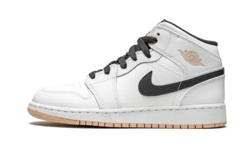 Air Jordan 1 Mid White Arctic Orange 