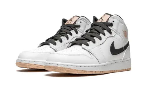 Air Jordan 1 Mid White Arctic Orange 