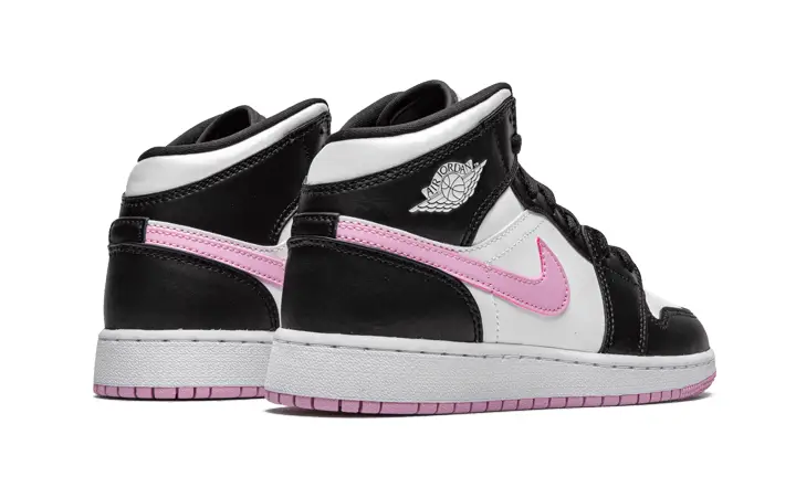 Air Jordan 1 Mid White Black Light Arctic Pink 