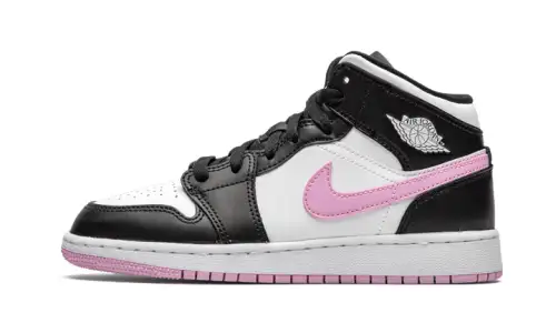 Air Jordan 1 Mid White Black Light Arctic Pink 
