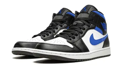 Air Jordan 1 Mid White Black Royal CD153