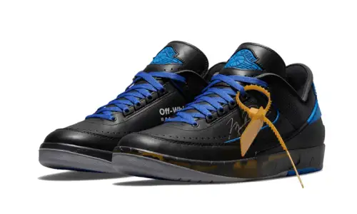 Air Jordan 2 Retro Low SP Off-White Black Blue 