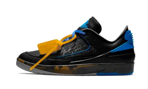 Air Jordan 2 Retro Low SP Off-White Black Blue 