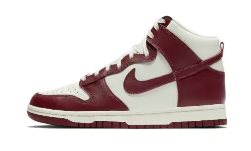 Nike Dunk High Sail Team Red 