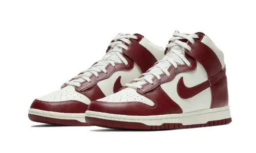 Nike Dunk High Sail Team Red DFCF6529