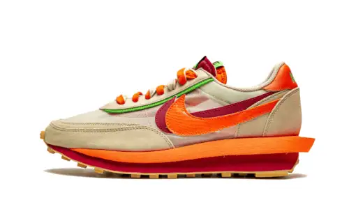 Nike LD Waffle Sacai Clot Net Orange Blaze E74D31816