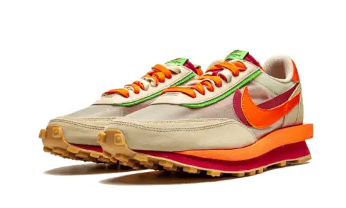 Nike LD Waffle Sacai Clot Net Orange Blaze E74D31816