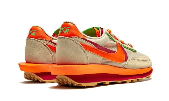 Nike LD Waffle Sacai Clot Net Orange Blaze 