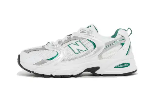 New Balance 530 White Silver Green 