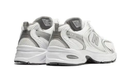 New Balance 530 White Silver Metallic