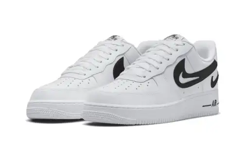 Nike Air Force 1 Low '07 FM Cut Out Swoosh White Black 