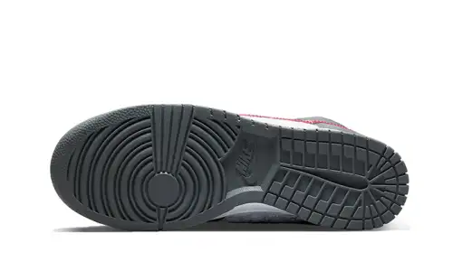 Nike Dunk High Embossed Basketball Grey Red 
