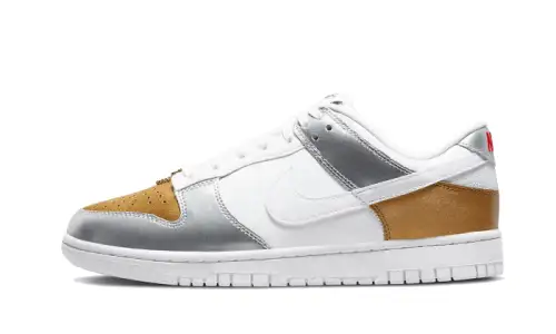 Nike Dunk Low Gold Silver 