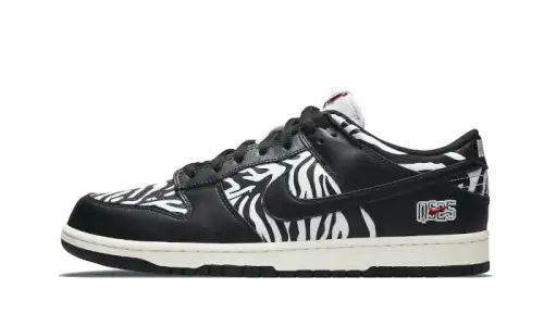 Nike SB Dunk Low Quartersnacks Zebra 