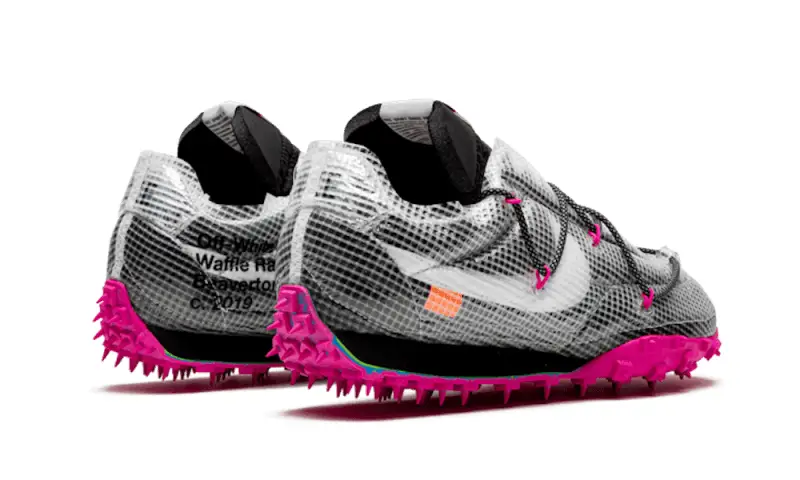 Nike Waffle Racer Off-White Black Fuchsia 